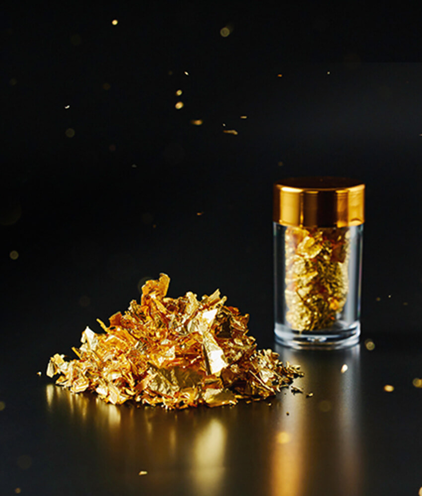 純金箔の手作りの装飾材料